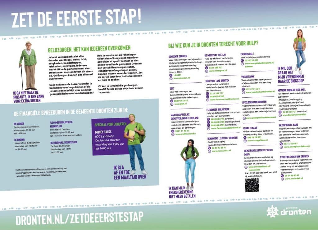 Hulp organisaties financieel Dronten