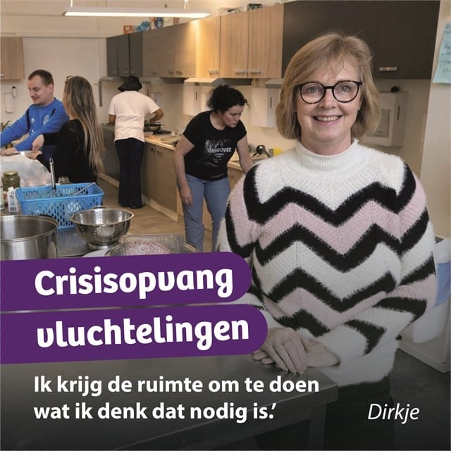 Foto van Dirkje over crisisopvang vluchtelingen