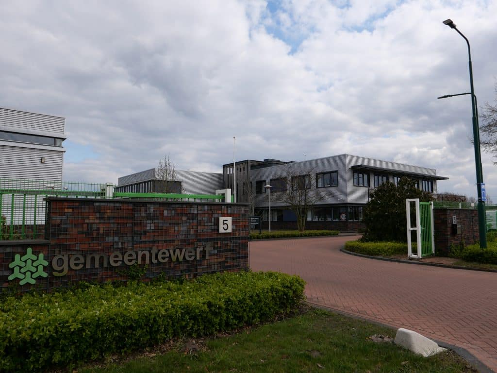 Voorkant van de gemeentewerf